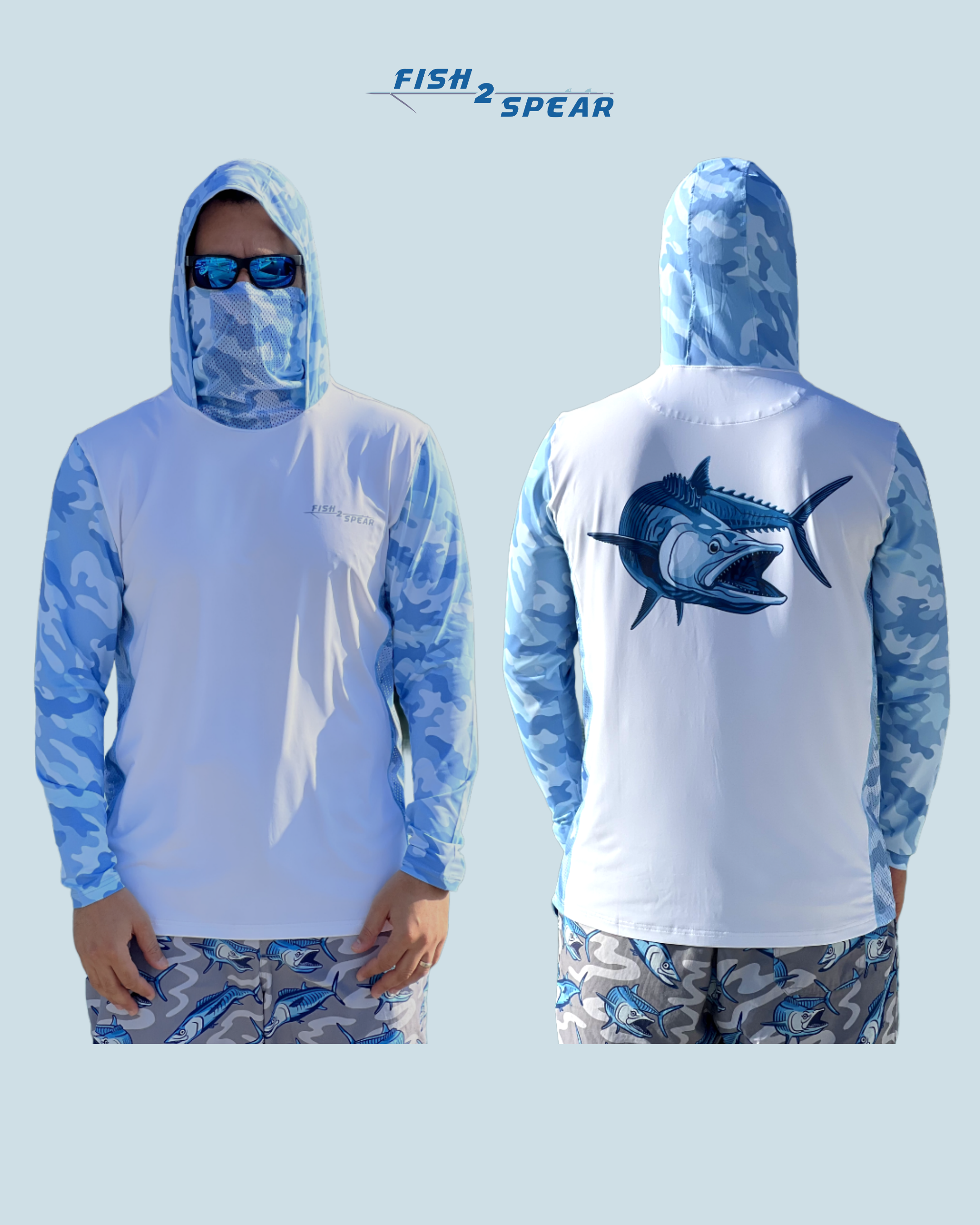 Performance Hoodies - Camo Kingfish