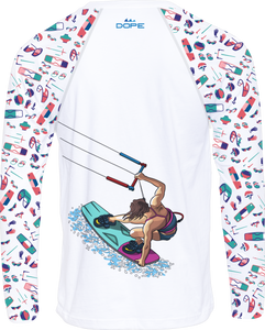 Kitesurfing - Long Sleeve Performance Female T-shirt
