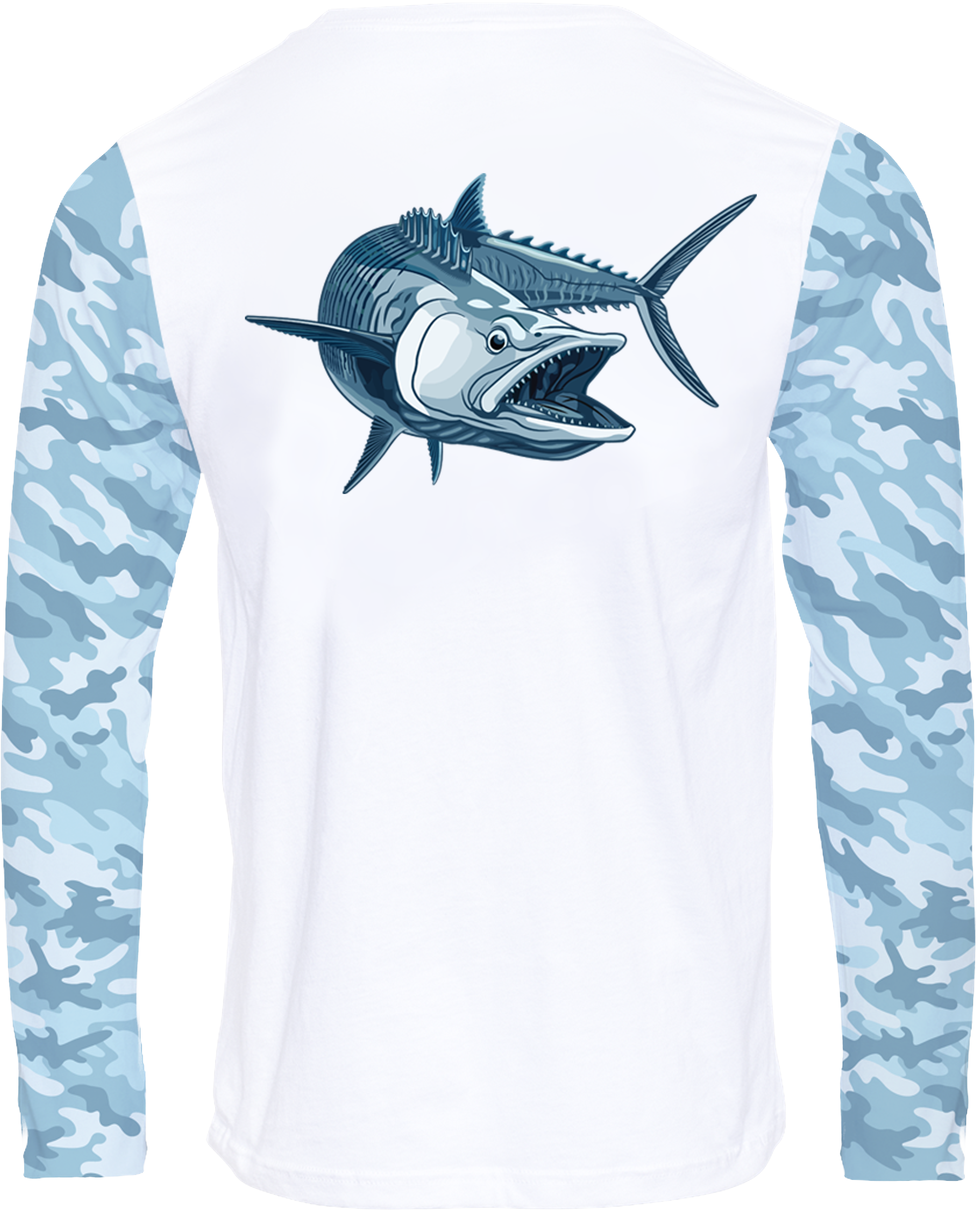 "UV-Protected Long Sleeve Fishing T-Shirt for Sun Safety" kingfish 