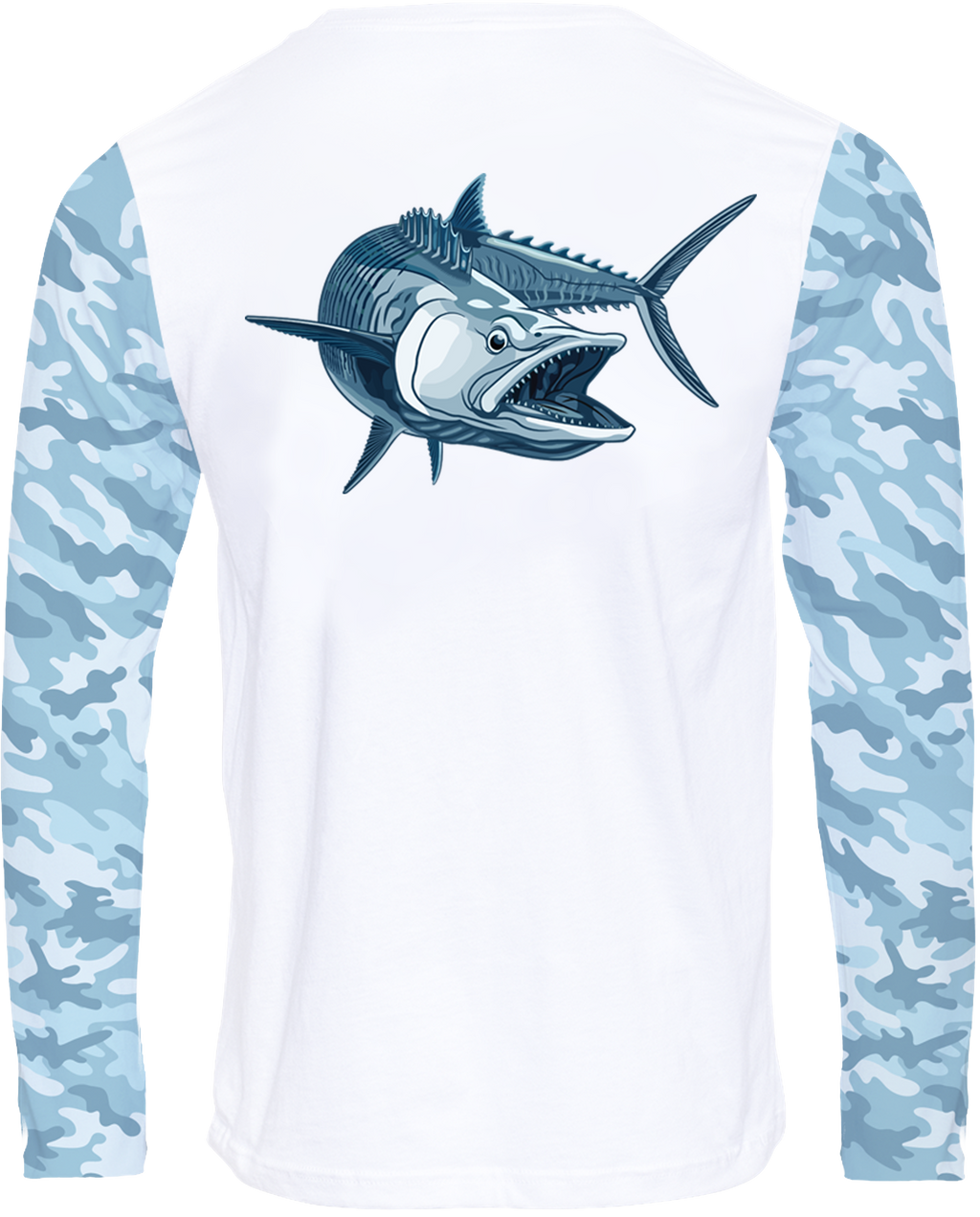 "UV-Protected Long Sleeve Fishing T-Shirt for Sun Safety" kingfish 