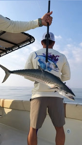 Kingfish - 50+UPF Long Sleeve T-shirt, Fishing Apparel, Fishing Shirt, UV T-Shirt