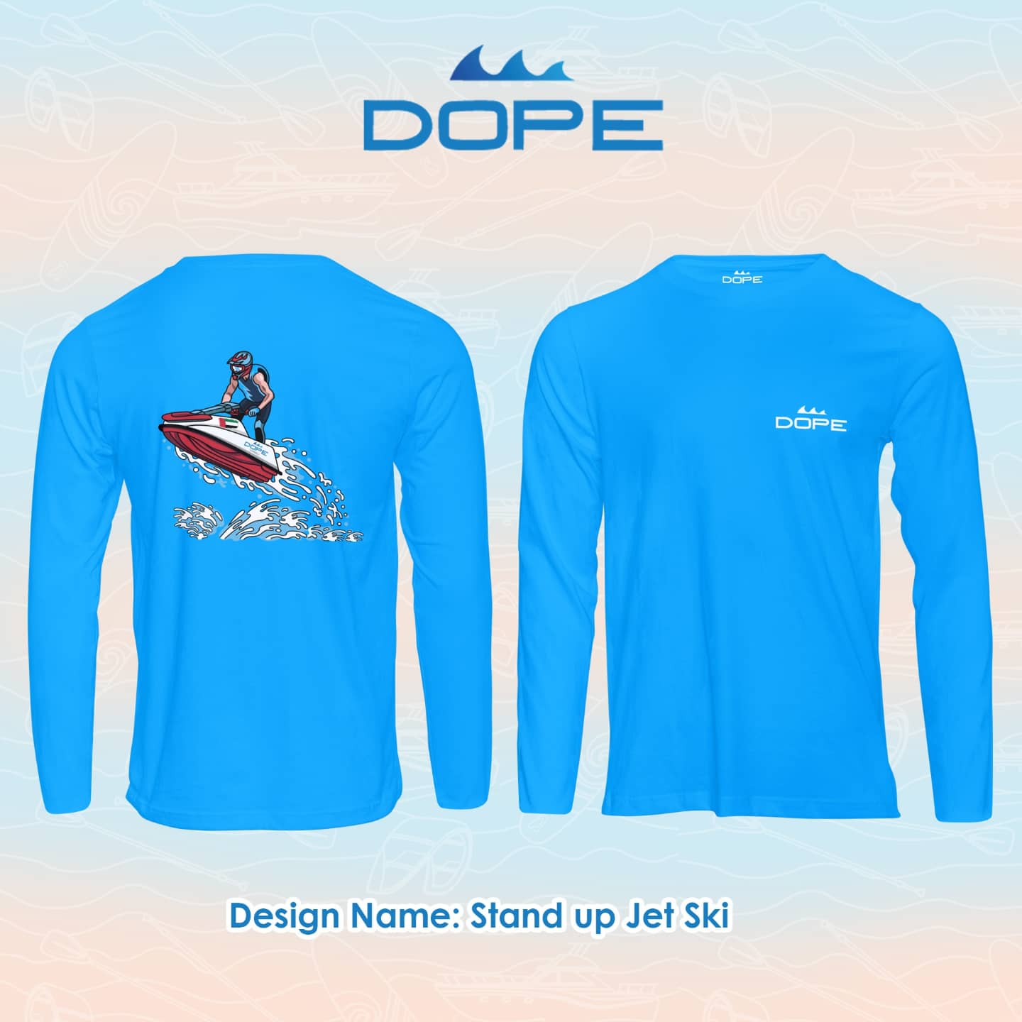 Stand-Up Jetski - Long Sleeve Performance T-shirt