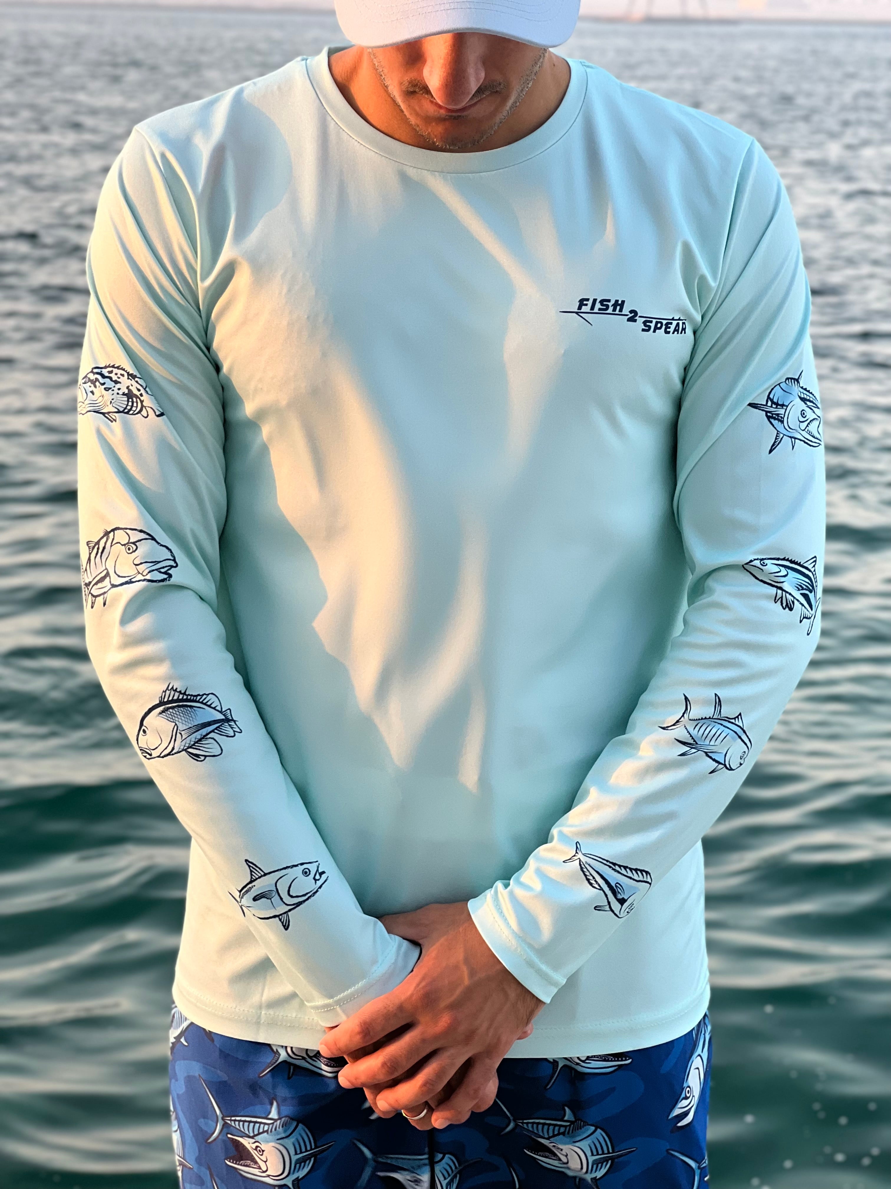 50+UPF Long Sleeve T-shirt, Fishing Apparel, Fishing Shirt, UV T