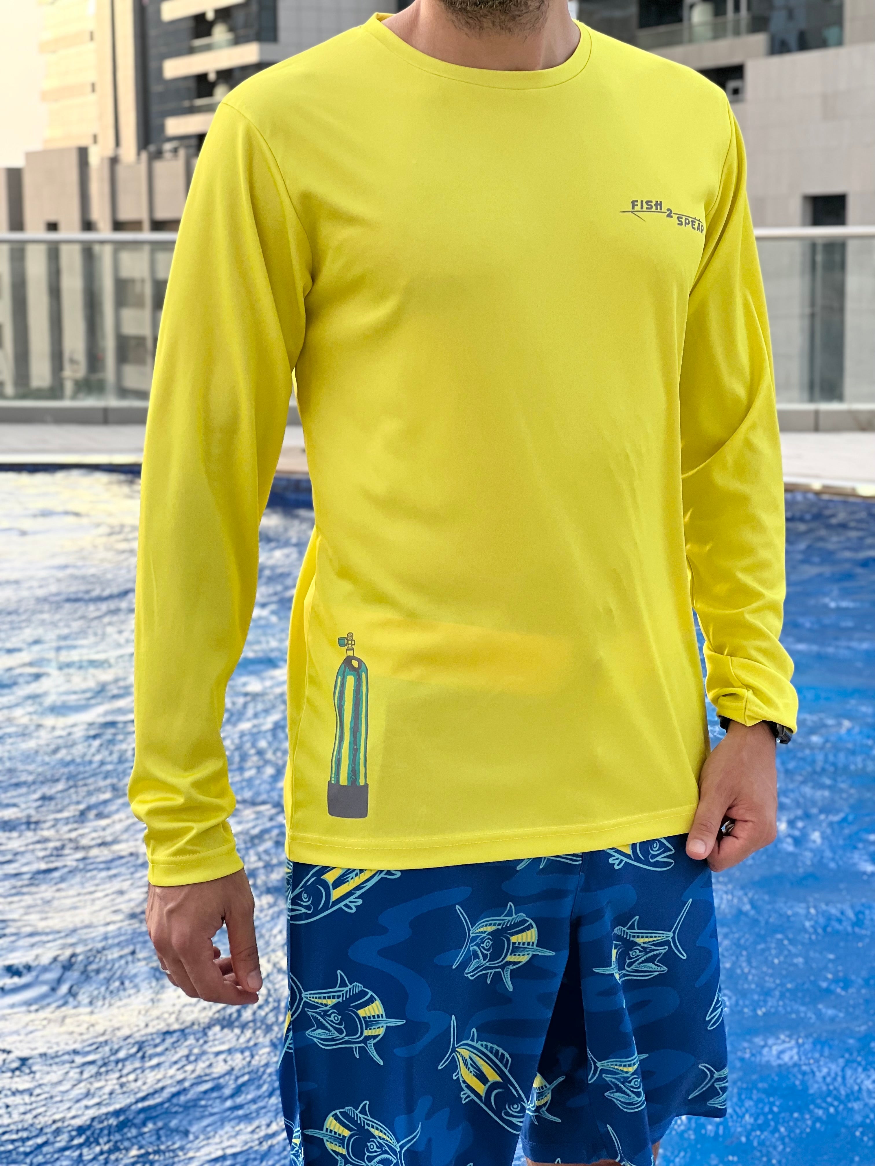 Scuba Dive , 50+UPF Long Sleeve T-shirt, Polyester T-shirt