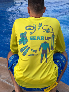 Scuba Diving Gear Up - Long Sleeve Fishing T-shirt