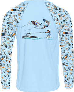 Wake Boarding - Long Sleeve Performance T-shirt