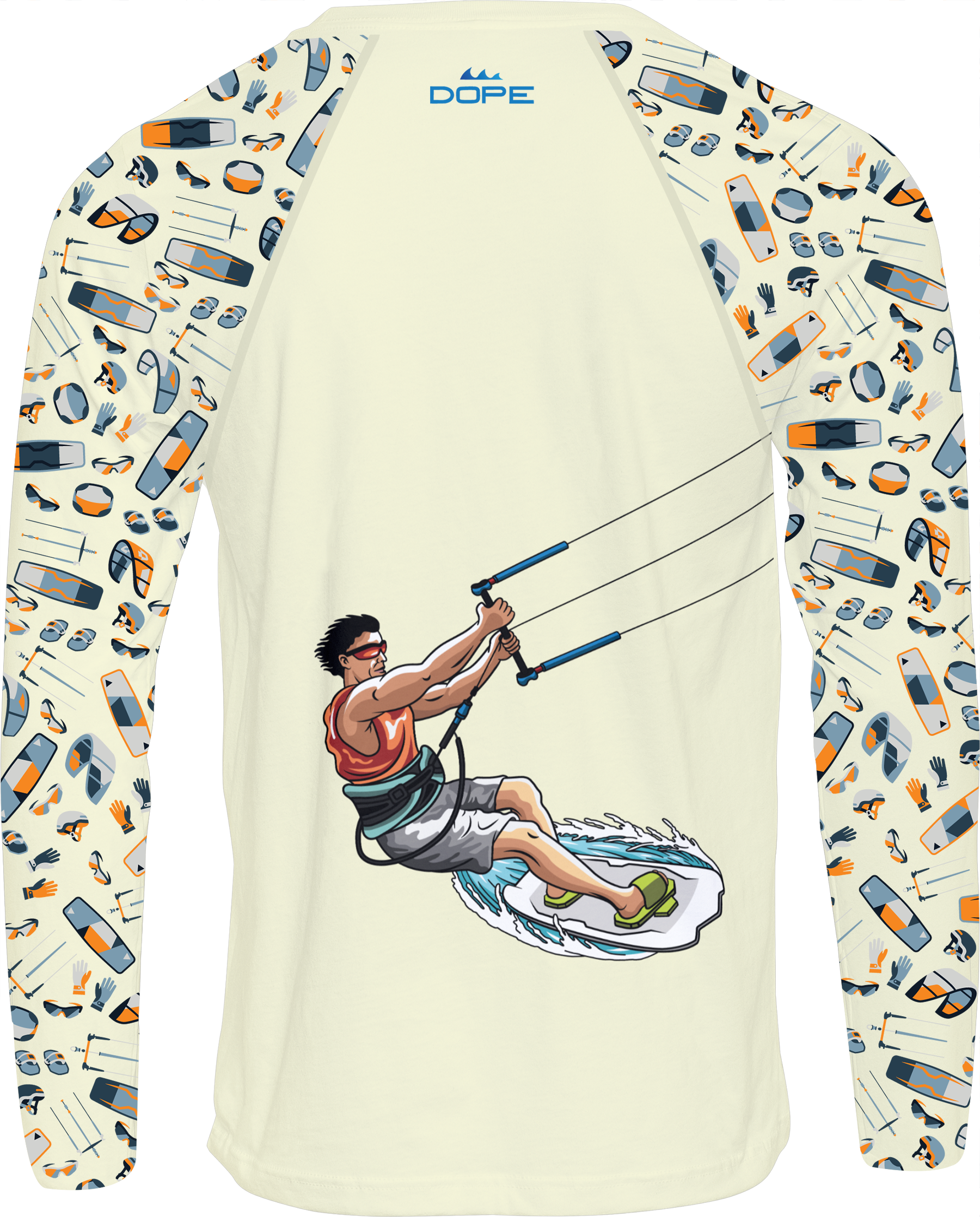 Kitesurfing - Long Sleeve Performance T-shirt
