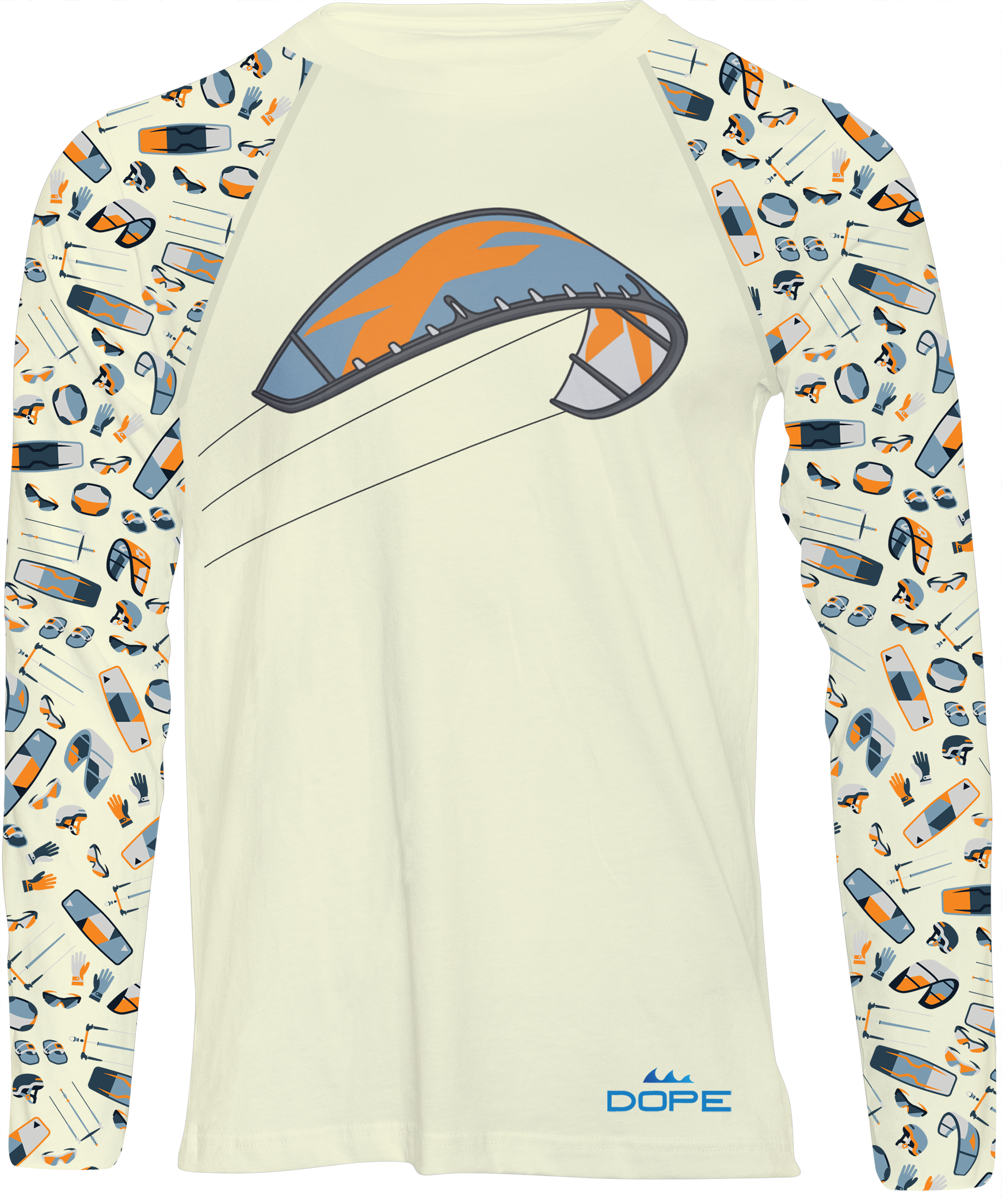 Kitesurfing - Long Sleeve Performance T-shirt