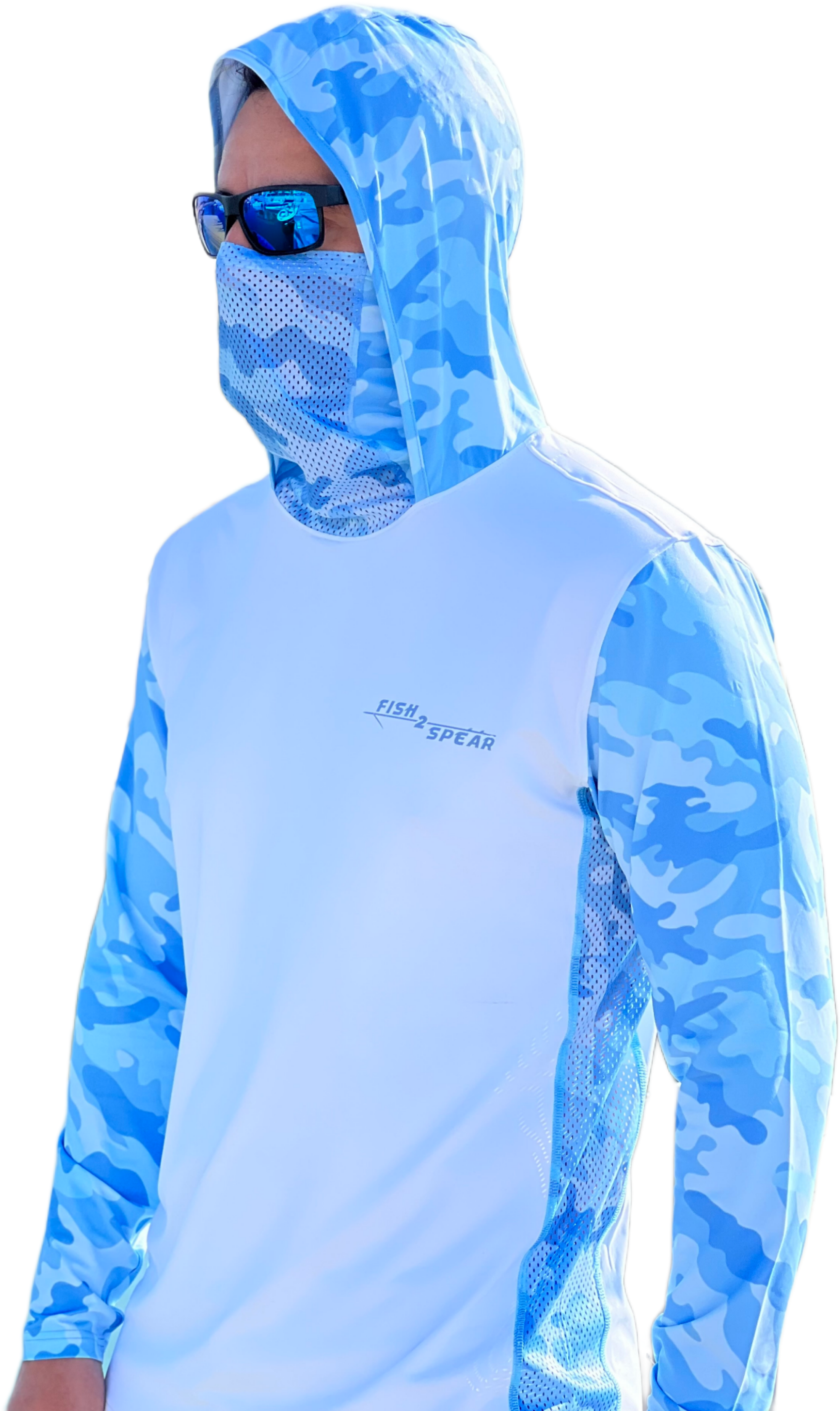 Kingfish Hoodie 50 UPF Long Sleeve T shirt Fishing Apparel