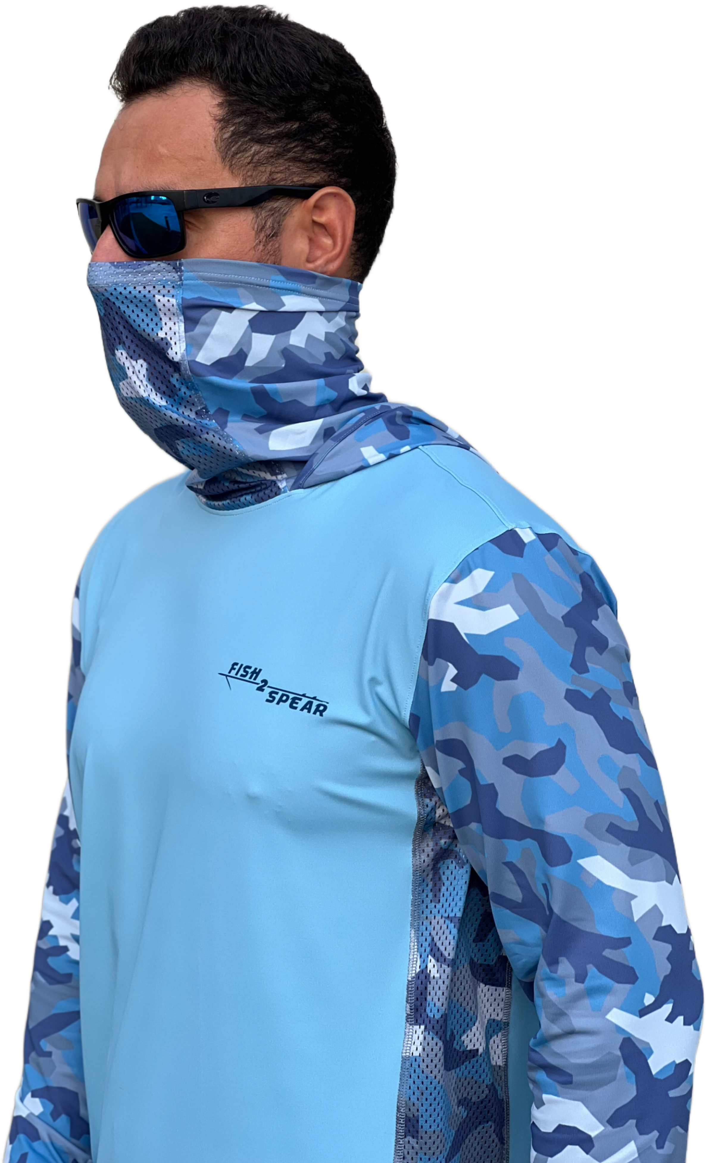 Kingfish, Hoodie, 50+UPF Long Sleeve T-shirt, Fishing Apparel, Fishing Shirt, UV T-Shirt
