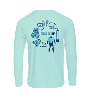 Scuba Diving Gear Up - Long Sleeve Fishing T-shirt