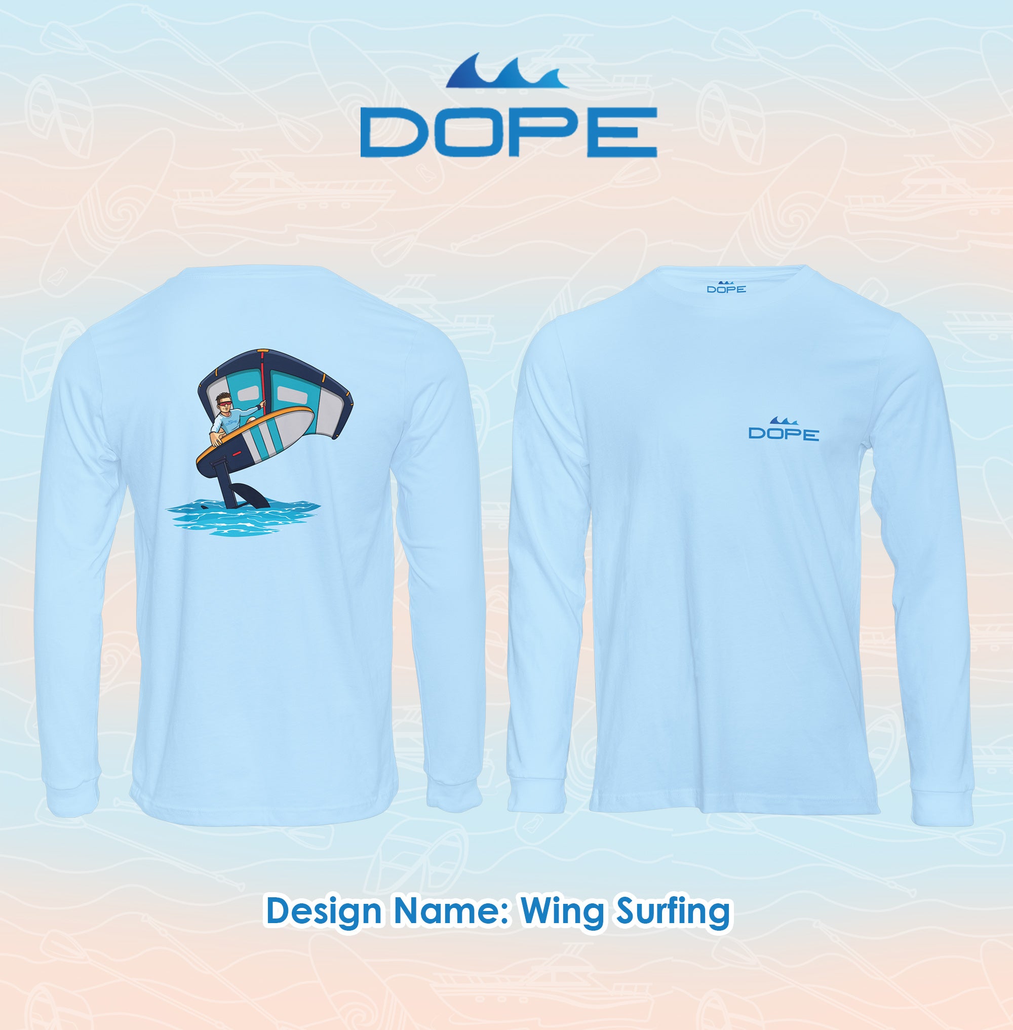Wing Foil - Long Sleeve Performance T-shirt – Fish2Spear