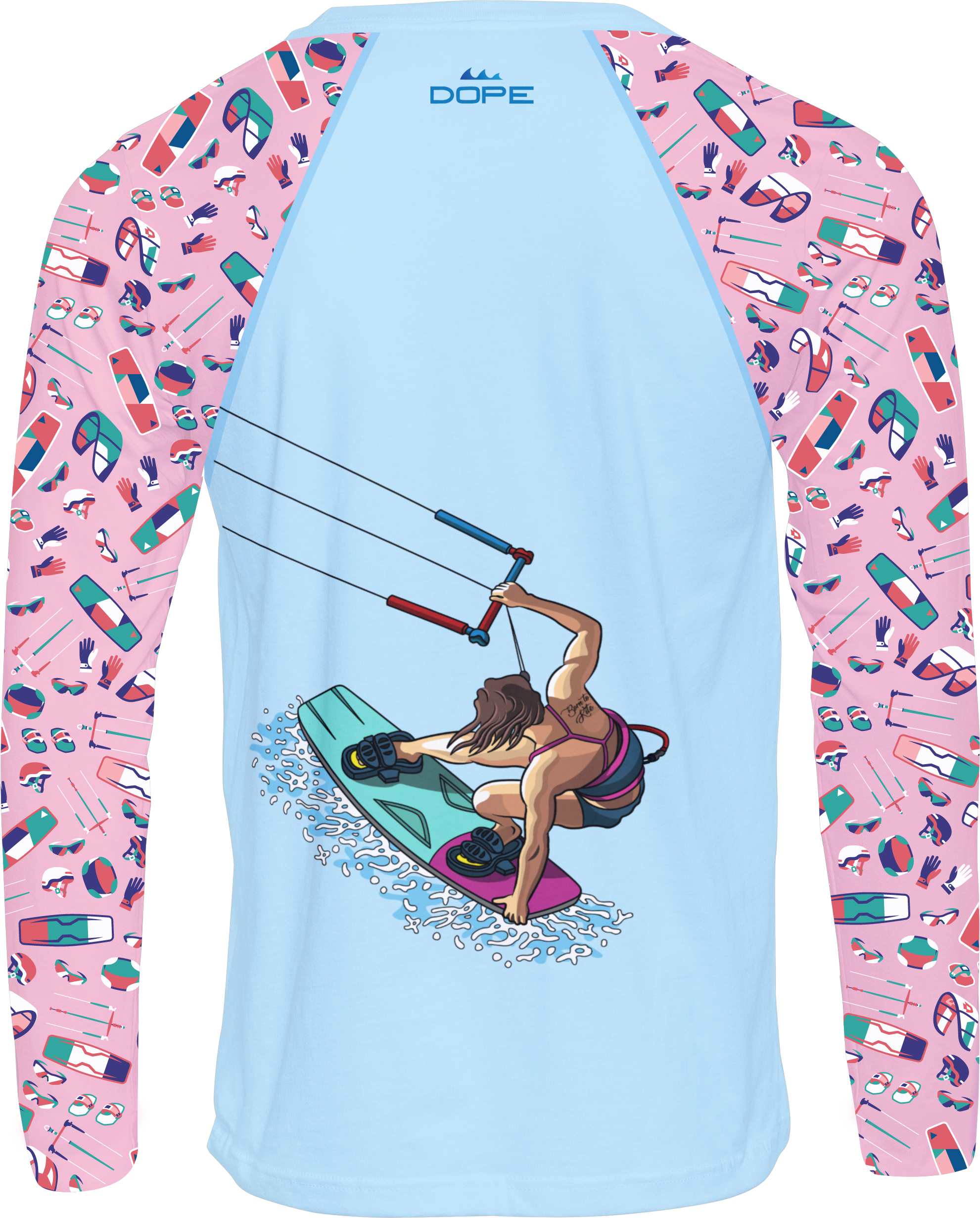 Kitesurfing - Long Sleeve Performance Female T-shirt