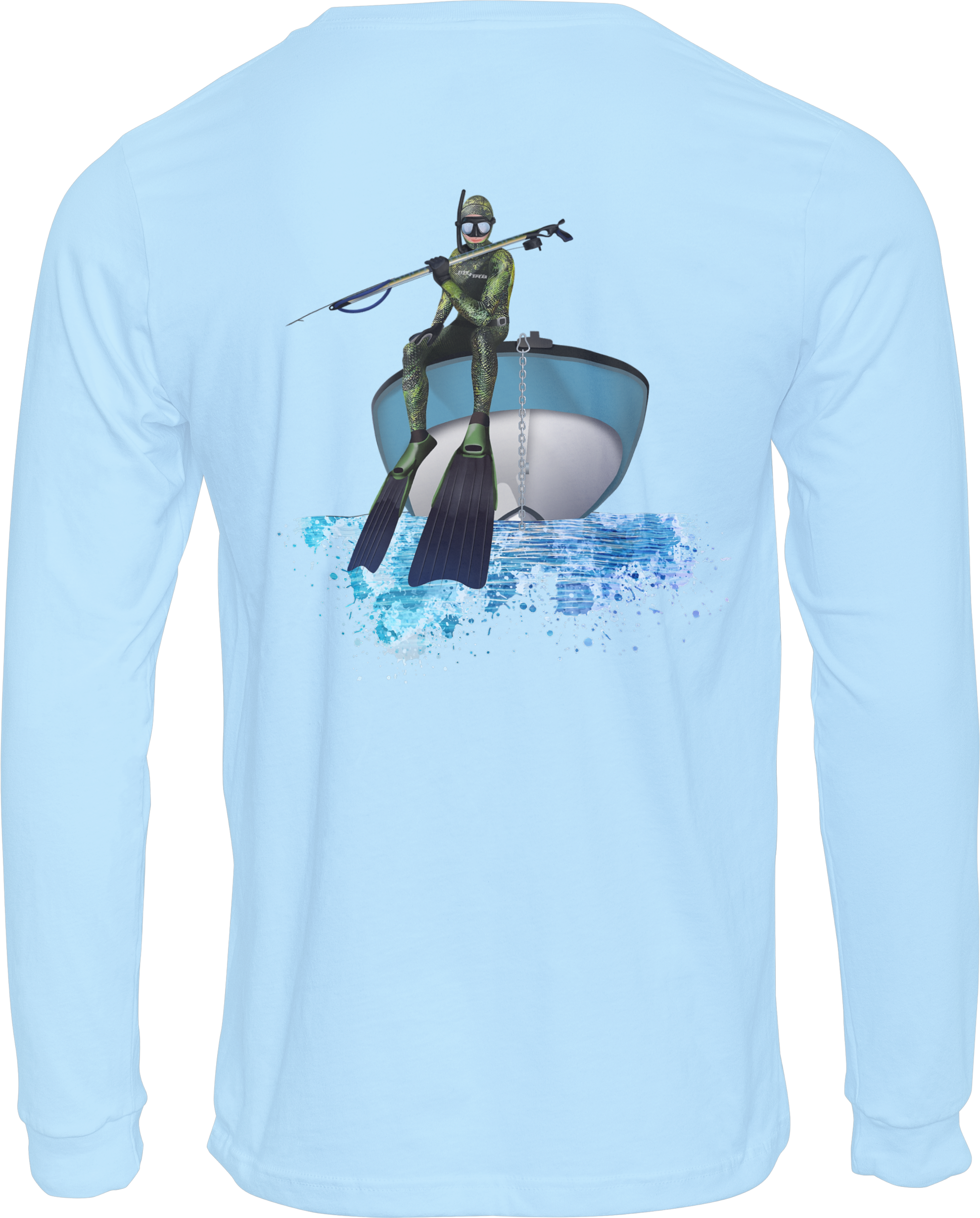 Ultimate Spearo Design Long Sleeves UV, Polyester T-shirt