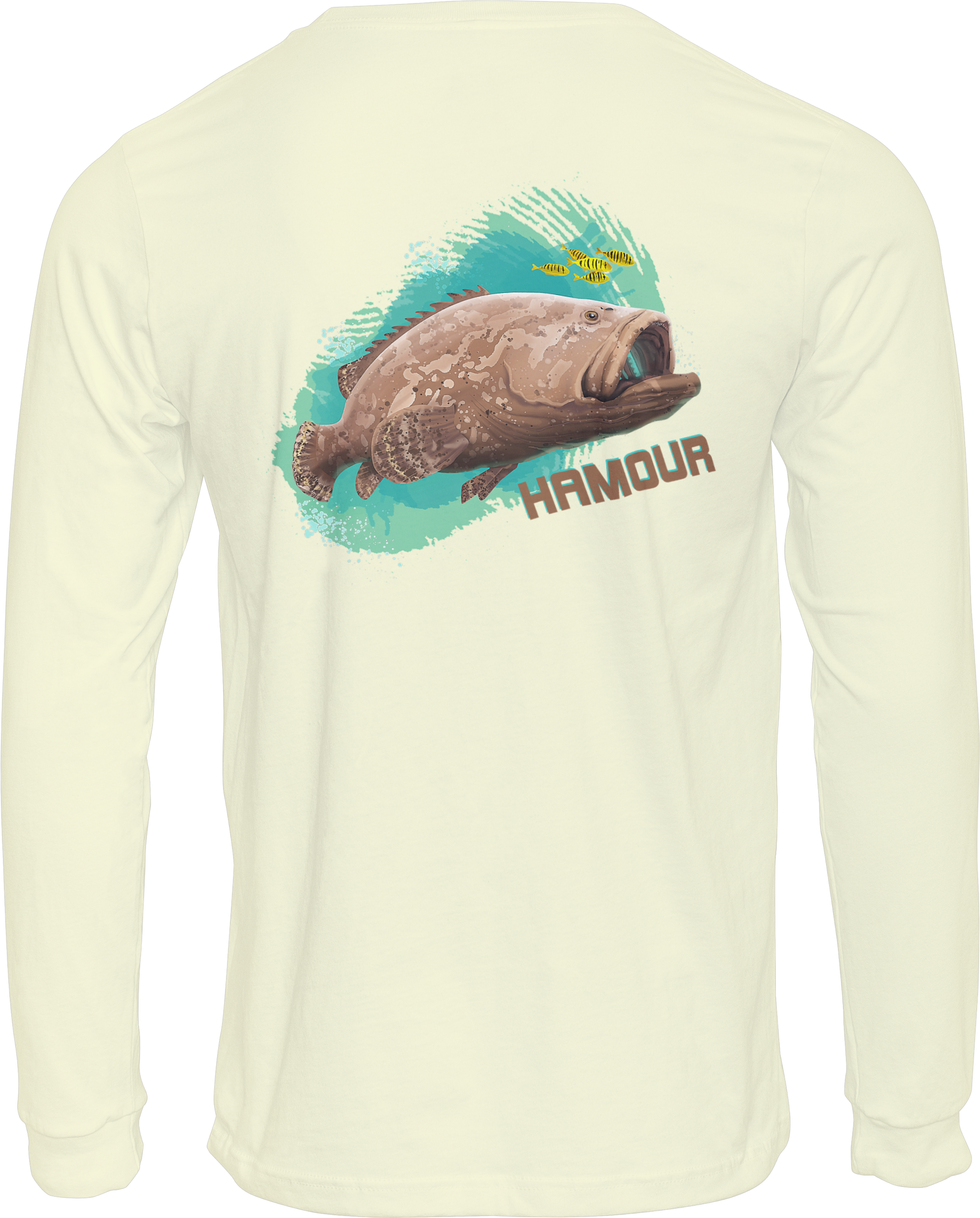 50+UPF Long Sleeve T-shirt, Fishing Apparel, Fishing Shirt, UV T-Shirt, Hamour