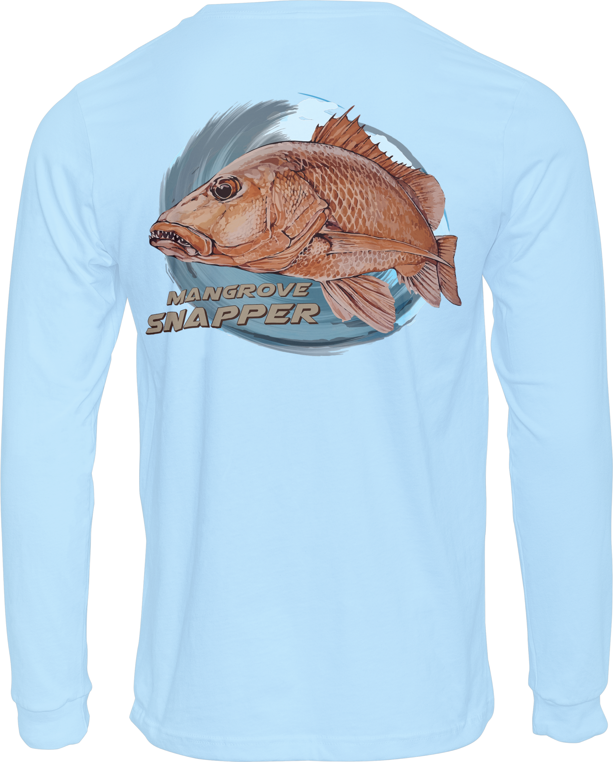 50+UPF Long Sleeve T-shirt, Fishing Apparel, Fishing Shirt, UV T-Shirt,  Snapper Design – Fish2Spear