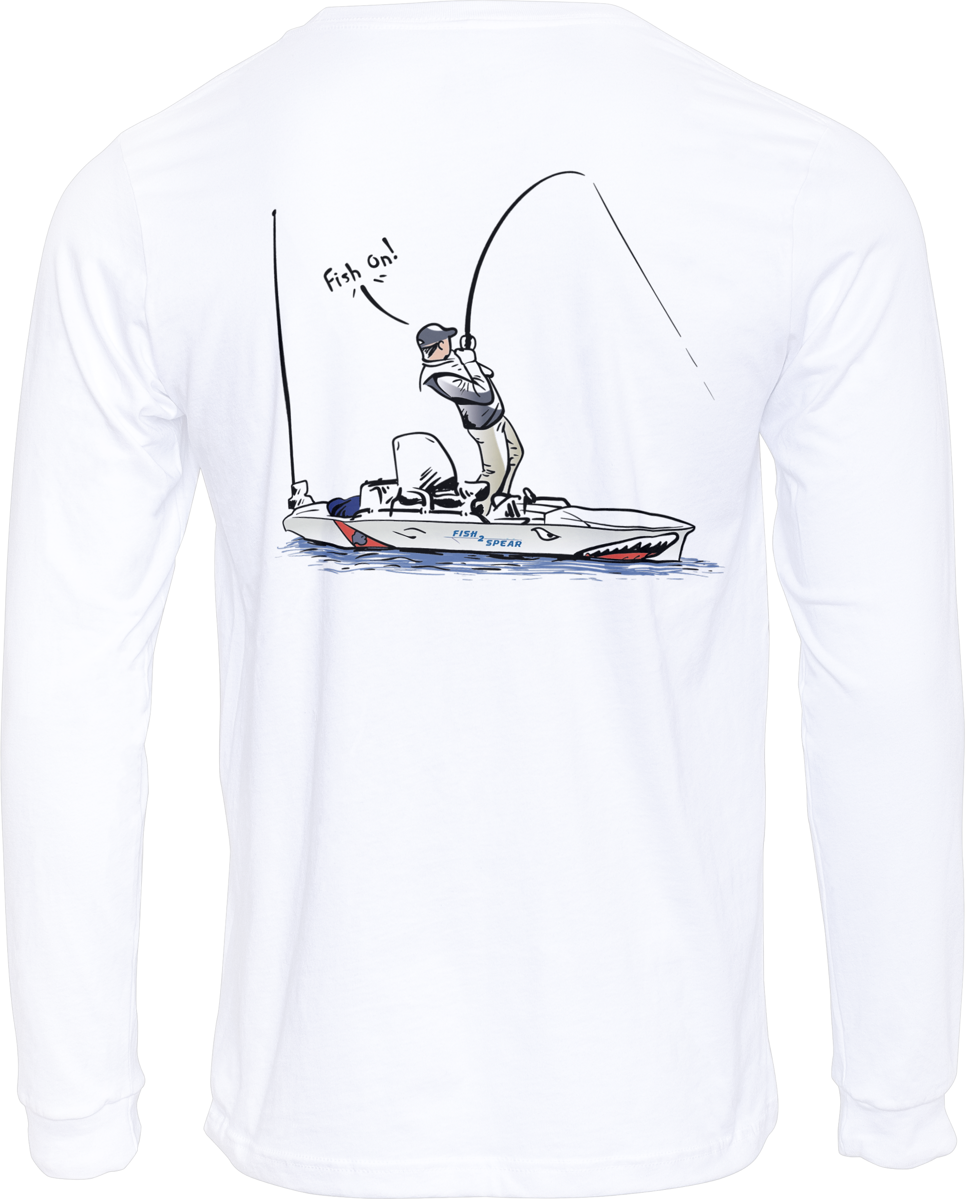 Kayak Fishing Long Sleeve T-shirt, 50+UPF Long Sleeve T-shirt, Fishing Apparel, Fishing Shirt, UV T-Shirt