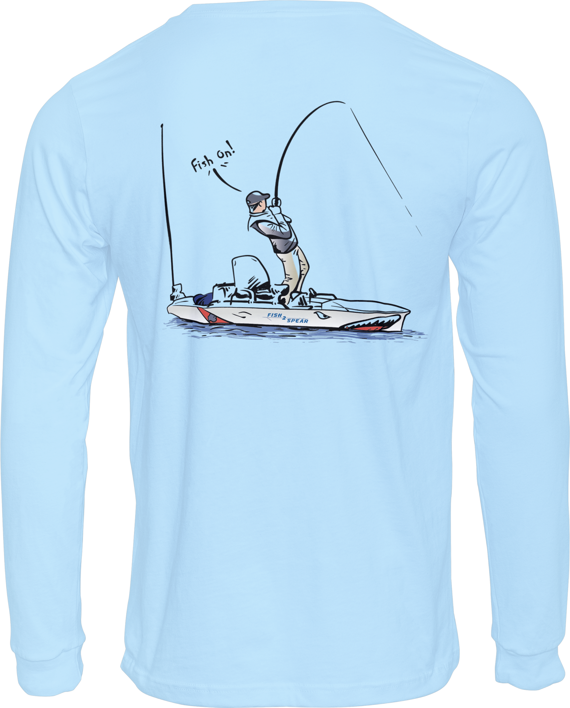 Kayak Fishing Long Sleeve T-shirt, 50+UPF Long Sleeve T-shirt, Fishing  Apparel, Fishing Shirt, UV T-Shirt – Fish2Spear