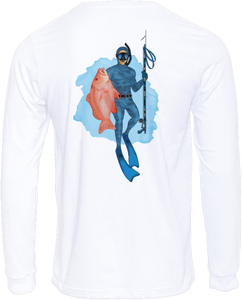 Speared Snapper - Long Sleeve Fishing T-shirt