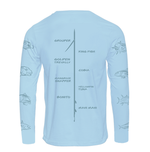 Ultimate Spearo Design T-Shirts, Long Sleeves 50 % UV, Polyester T-shirt