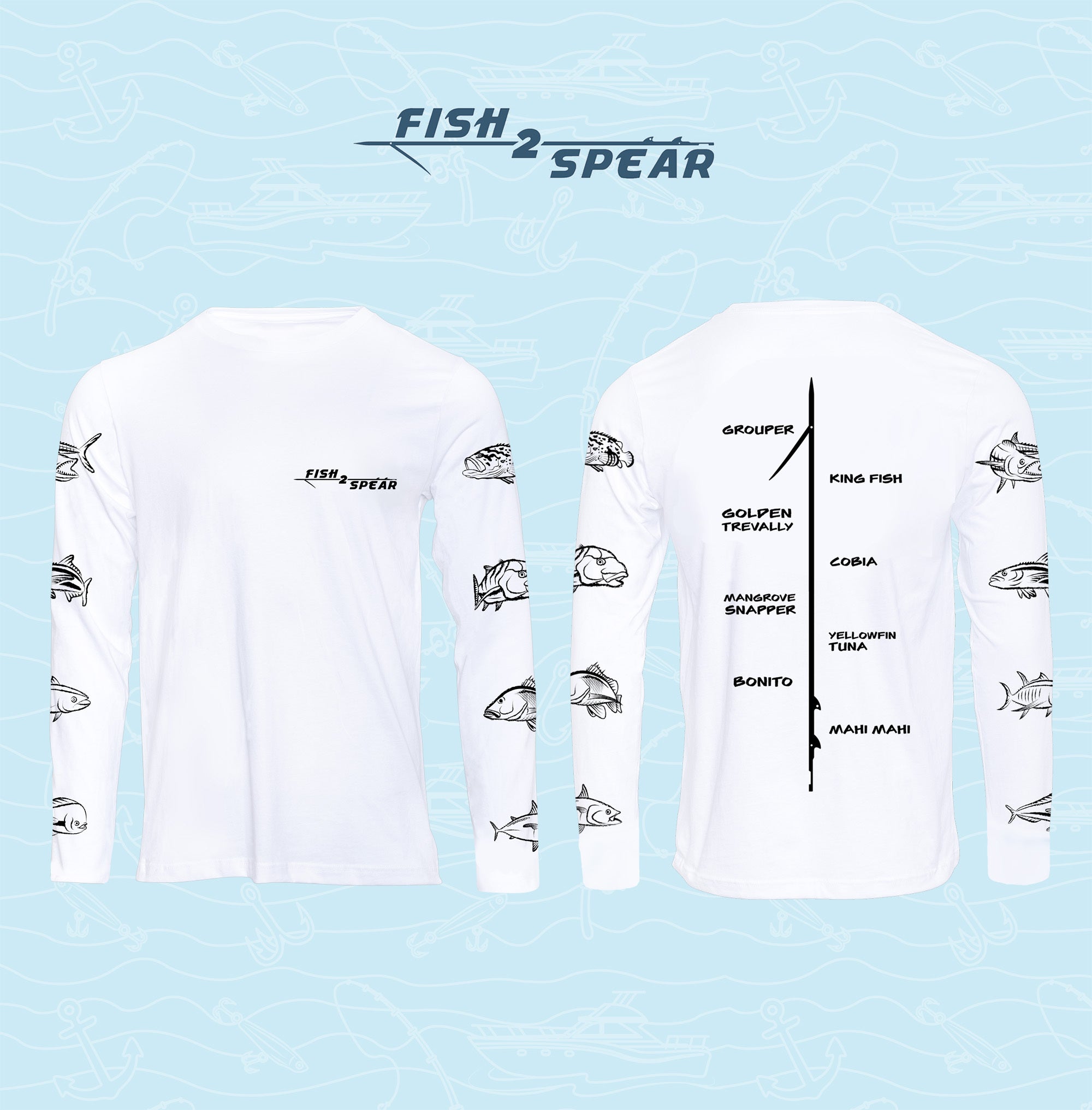 Fish On Sleeves - Long Sleeve Fishing T-shirt