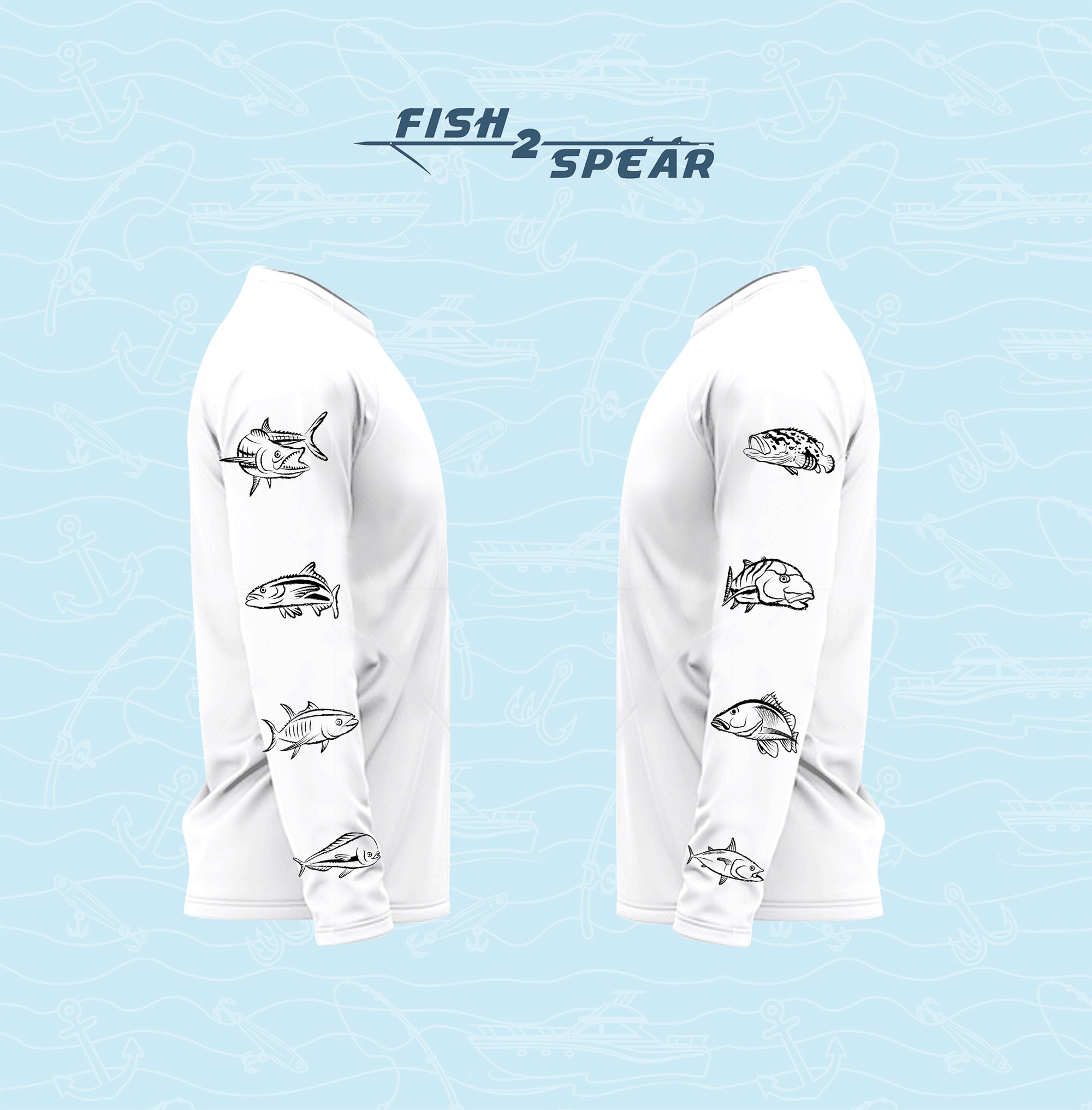 Fish On Sleeves - Long Sleeve Fishing T-shirt